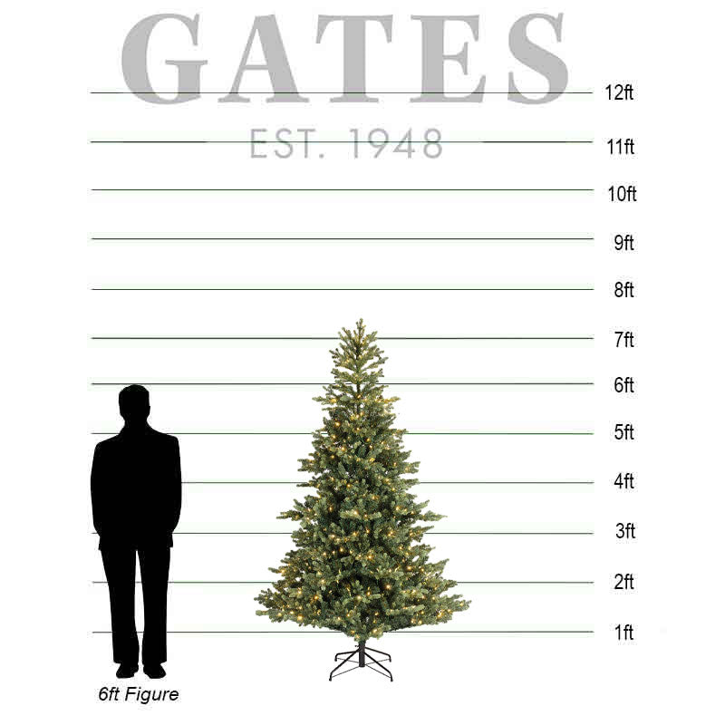 Everlands Geneva Fir Colour-Switch Lit Christmas Tree - 7.5ft