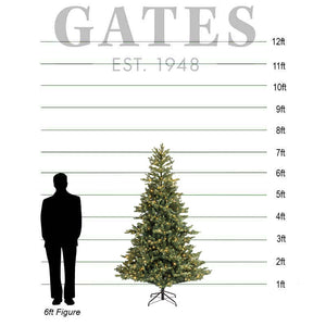 Everlands Geneva Fir Colour-Switch Lit Christmas Tree - 7.4ft