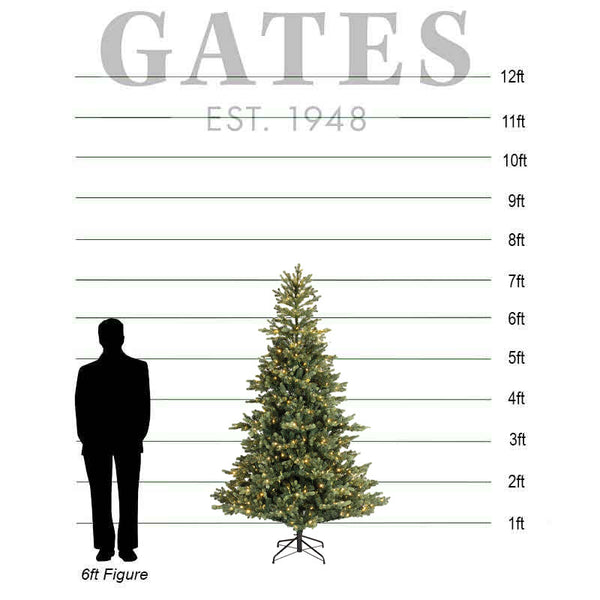 Everlands Geneva Fir Colour-Switch Lit Christmas Tree - 7.4ft