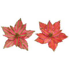 Everlands Lollipop Lane Poinsettia Clip (Assorted Designs)