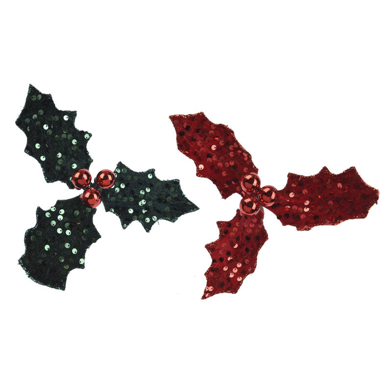 Everlands Midnight Sparkle Holly Clip (Assorted Designs)