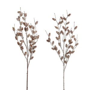 Everlands Winter Pinecone Spray - 72cm (Assorted Designs)