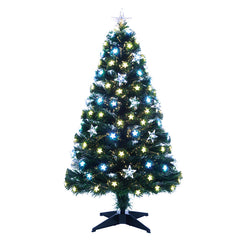 Festive Star Fibre Optic Christmas Tree - 5ft