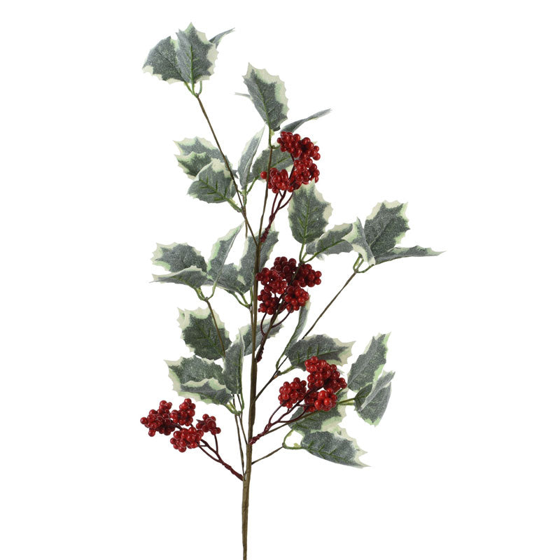 Everlands Yuletide Holly Spray (68cm)