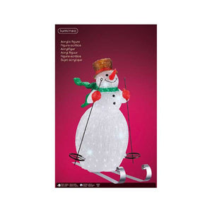 Lumineo LED Acrylic Skiing Snowman image 1