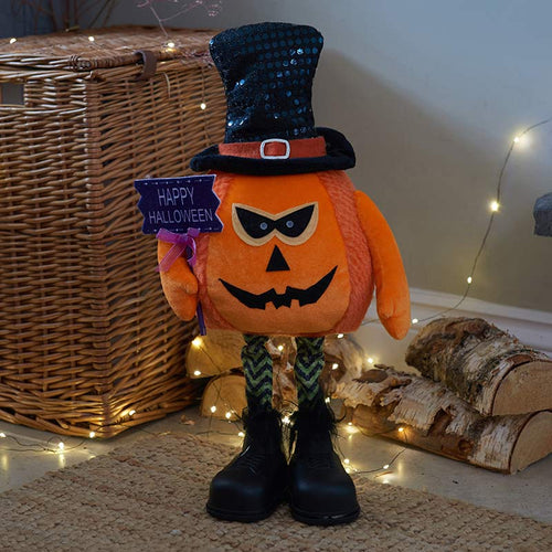 Spooky Jack Halloween Plush Pumpkin image 2