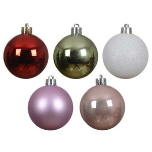 Decoris Shatterproof Multi-colour Baubles (Pack of 30) image 1