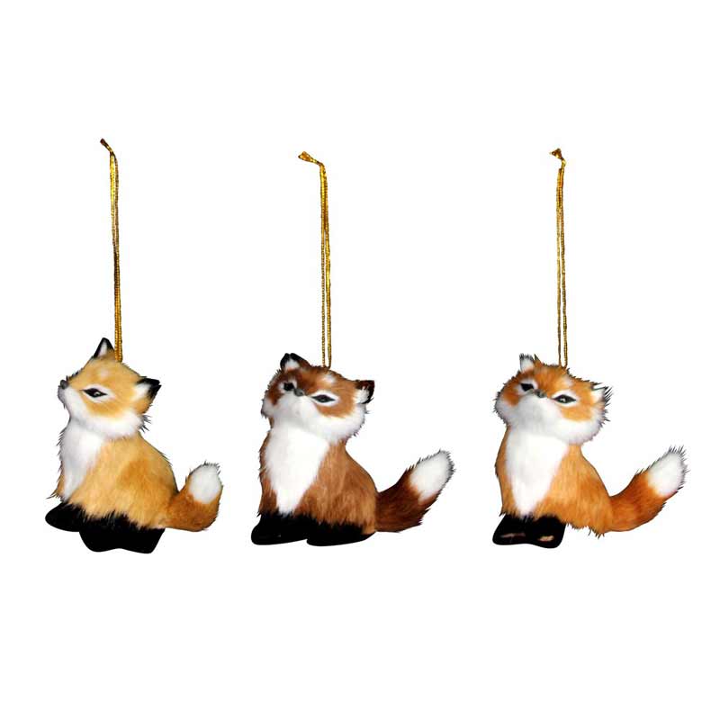 Gisela Graham Faux Fur Fox (Assorted Designs) image 0