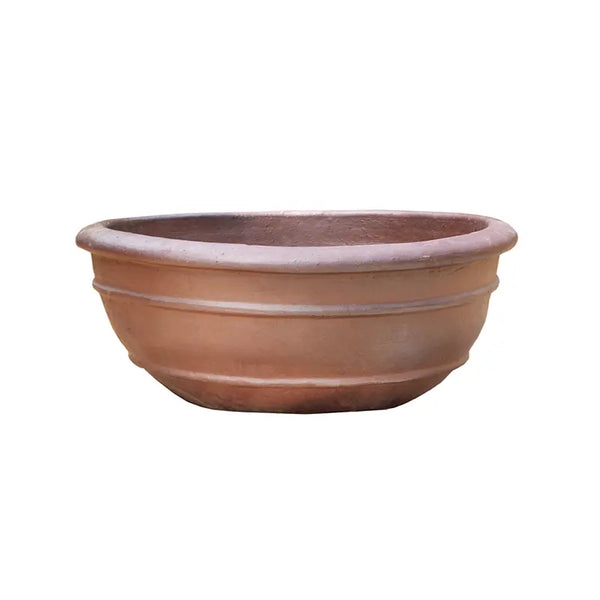 Azalea Bowl Rustic Terracotta Pot Small (D57cm x H27cm) image 0