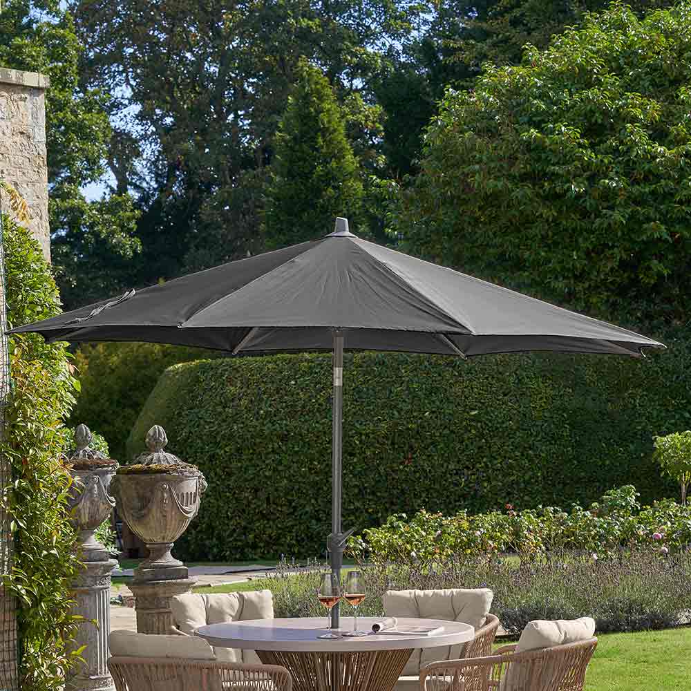 Platinum Riva 3m Round Crank & Tilt Parasol – Anthracite image 0