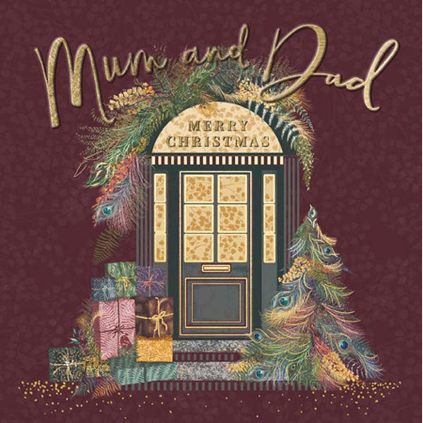 Woodmansterne Wonderful Times Door Christmas Card image 0