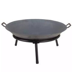 Koopman 60cm Cast Iron Fire Bowl Pit with Stand & Handles image 0