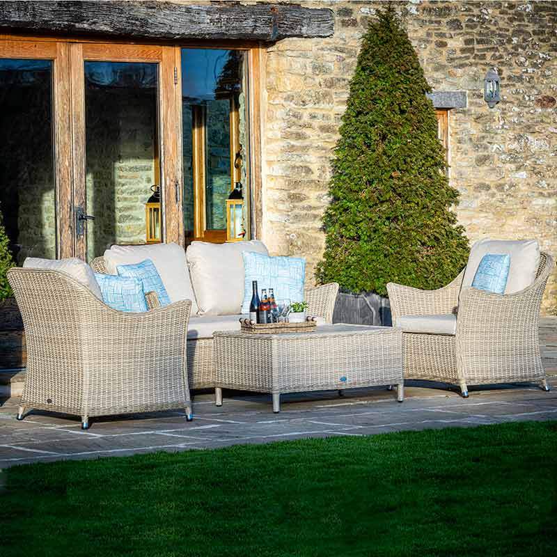 Bramblecrest Monterey Sandstone 4 Seater Garden Lounge Set image 0