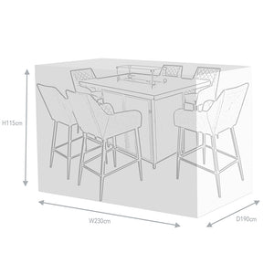 Supremo Cover for 6 Seat Rectangular Bar Set image 3