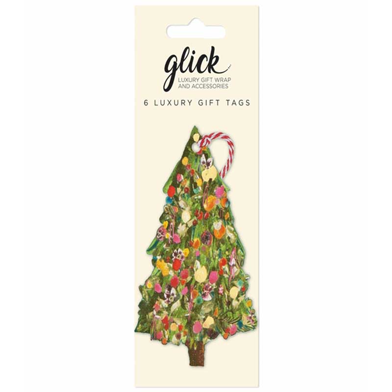 Glick Exquisite Evergreen Gift Tags (Pack of 6) image 0