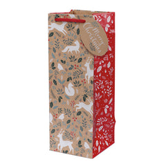 Tom Smith Festive Woodland Bottle Bag image 0