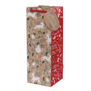 Tom Smith Festive Woodland Bottle Bag image 0