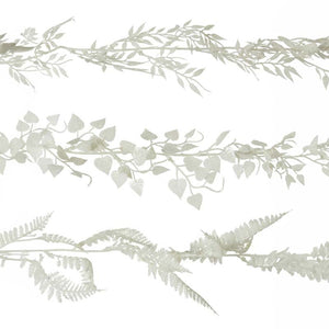 Everlands White Glitter Garland (Assorted Designs) image 0