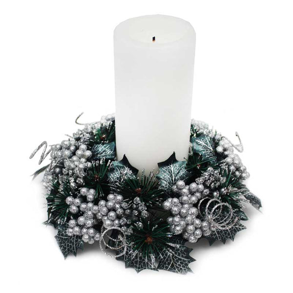 Peggy Wilkins Glittery Berries Candle Ring (3") image 0
