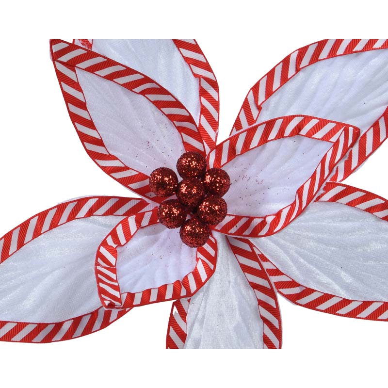 Everlands Red & White Flower Clip (Assorted Designs) image 0