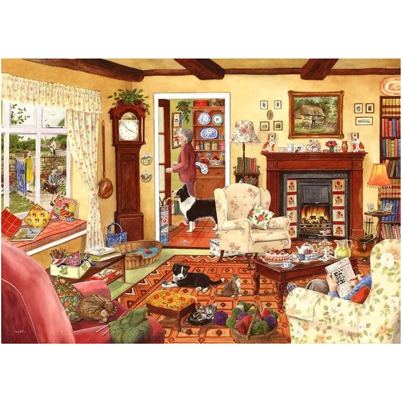 House of Puzzles In Time For Tea Big 500 Piece Jigsaw Puzzle image 0