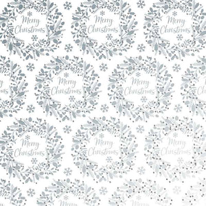 Uniqueco Wreaths Silver Luxe Gift Wrap (2m) image 0