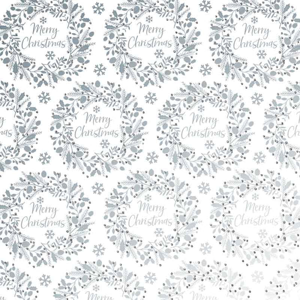 Uniqueco Wreaths Silver Luxe Gift Wrap (2m) image 0