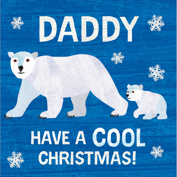 Woodmansterne Polar Bears Daddy Christmas Card image 0