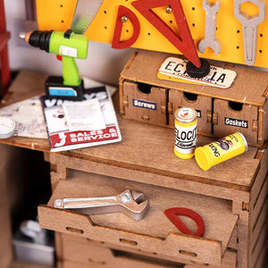 Robotime Garage Workshop DIY Miniature House image 3