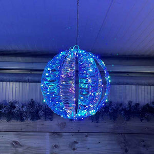 Festive Lit Rainbow Twist Ball image 1