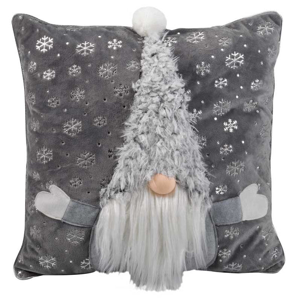 Three Kings Super Furry Grey Gonk Cushion image 1