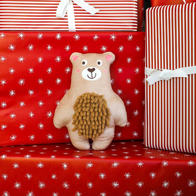 Zoon Noodly Teddy Dog Toy image 0