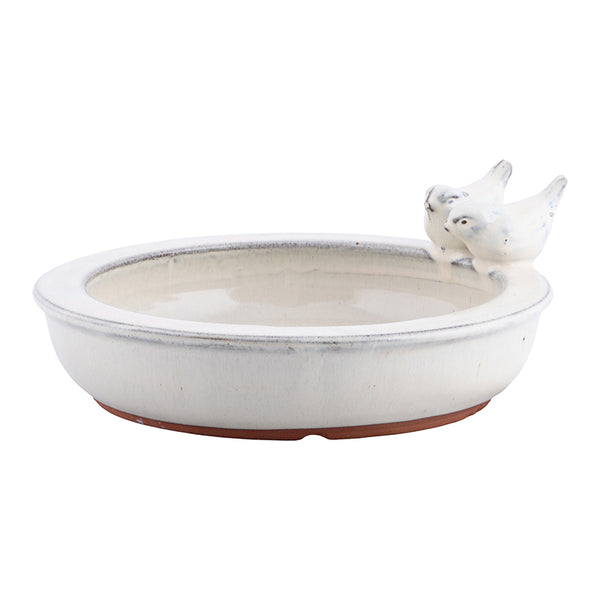 Fallen Fruits Ceramic Round Bird Bath (Assorted Design) image 2