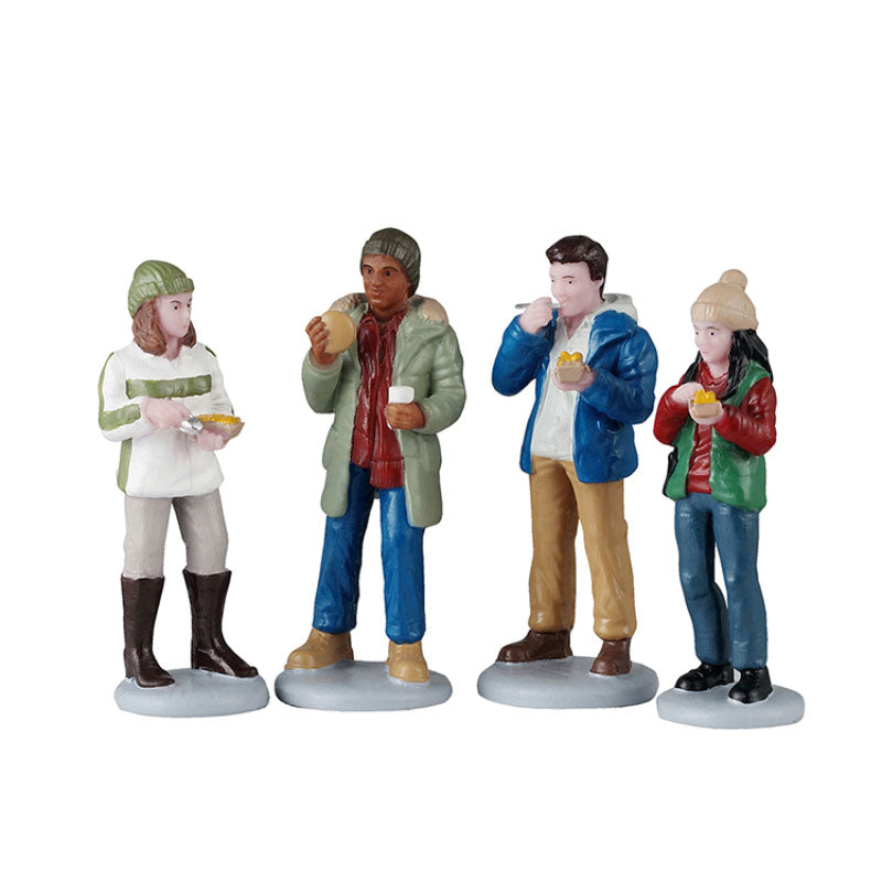 Lemax Food Truck Patrons (Set of 4) image 0