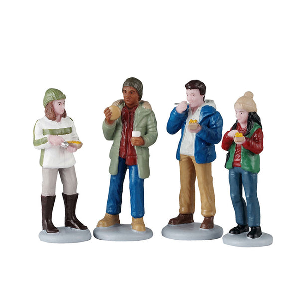 Lemax Food Truck Patrons (Set of 4) image 0