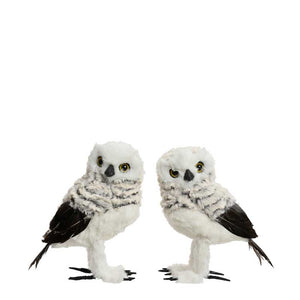 Decoris Standing Grey Owl (Assorted Designs) image 1