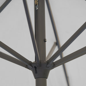 Platinum Riva 3.5m Round Crank Parasol – Luna Grey image 5