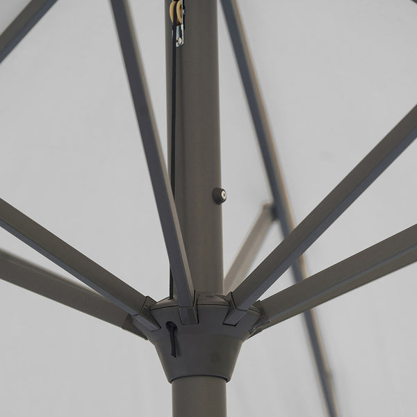 Platinum Riva 3.5m Round Crank Parasol – Luna Grey image 5