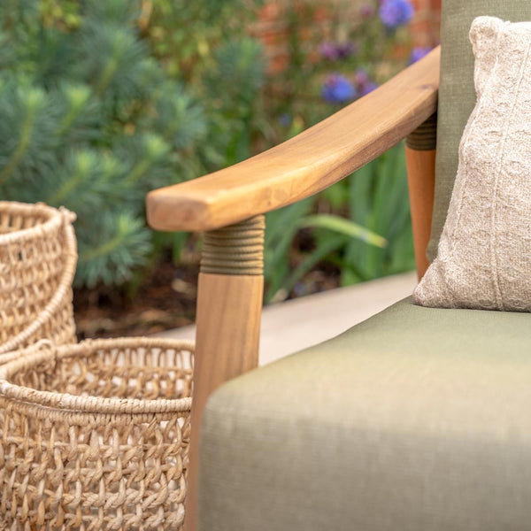 Kettler Meadow 5-Seat Wood & Rope Garden Lounge Set image 3