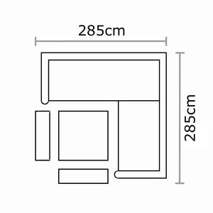 Bramblecrest Mauritius Corner Set with Firepit Table image 8