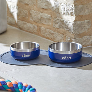 Zoon ThermaBowl Dog Bowl in Navy image 0