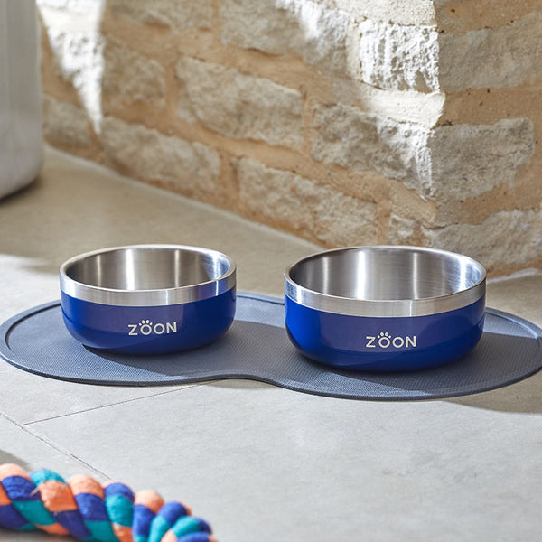 Zoon ThermaBowl Dog Bowl in Navy image 0