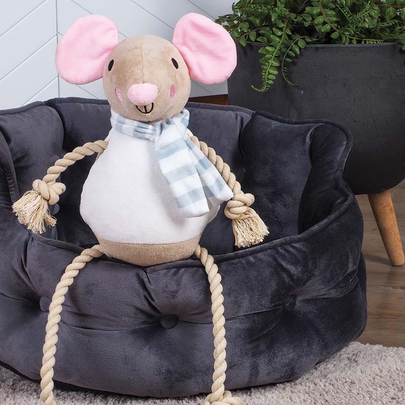 Zoon Mousey Rope-Legs Dog Toy image 0