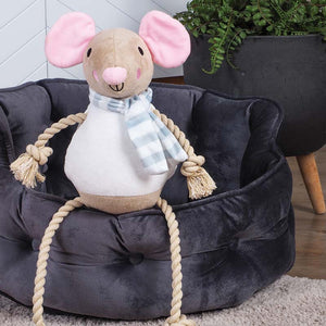 Zoon Mousey Rope-Legs Dog Toy image 1