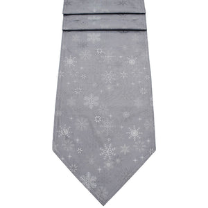 Peggy Wilkins Snow Crystal Table Runner - Grey image 0