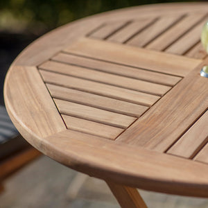 Bramblecrest Richmond Folding Bistro Set with Eco Taupe Cushions image 3