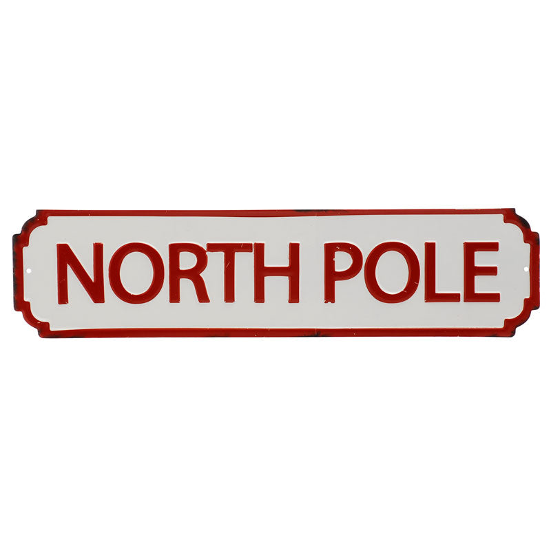 Festive North Pole Sign image 0
