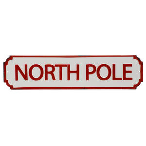 Festive North Pole Sign image 0