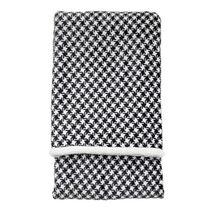Kilburn & Scott Dogtooth Sherpa Throw in Black image 5