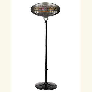 La Hacienda Black Quartz Adjustable Standing Heater image 5